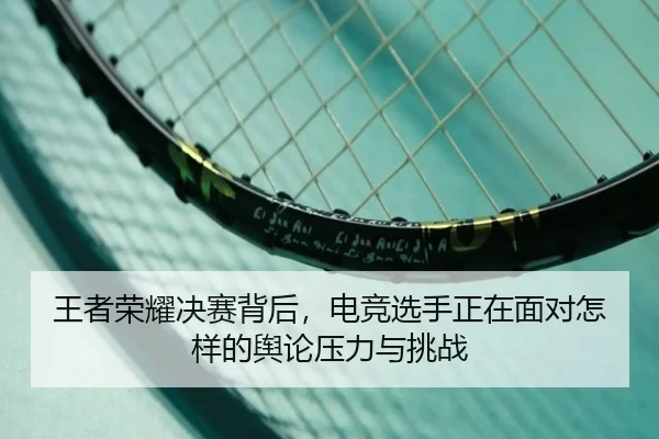 王者荣耀决赛背后，电竞选手正在面对怎样的舆论压力与挑战